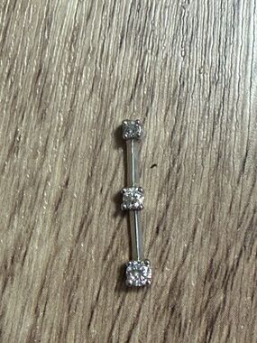 Past Present Future 10k White Gold Diamond Pendant